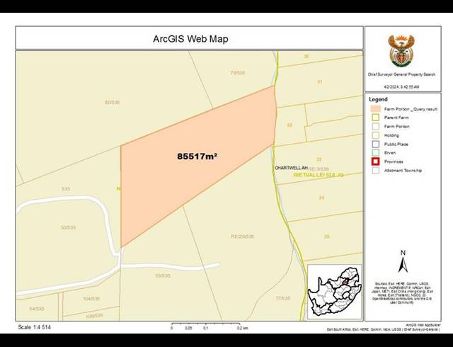 LAND FOR SALE IN CHARTWELL A.H.